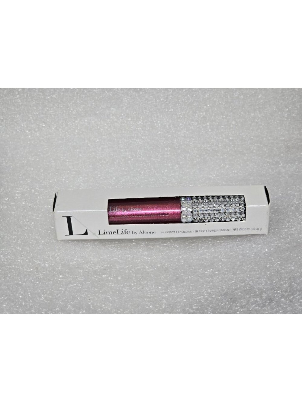 LimeLife By Alcone Perfect Lip Gloss Magic Non-Stick Decorative Rhinestone Lid